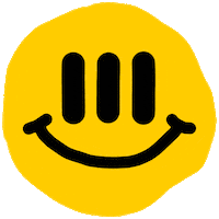 KaizenSpacewear happy smile alien happiness Sticker