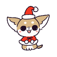 Dog Christmas Sticker