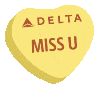 Miss U Sticker by Delta Air Lines