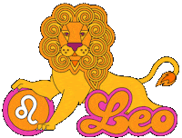 Lion Leo Sticker by Draw! Pilgrim