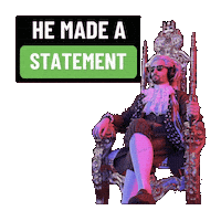 He Said Statement Sticker