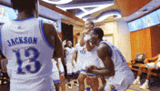 Kansas Basketball Rock GIF by Kansas Athletics