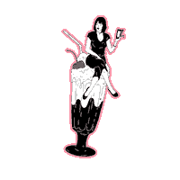 pulp fiction milkshake Sticker by Made in the Pile