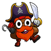 Red Beard Sword Sticker by Hugo.fm