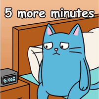 Blue Cat Burnout GIF