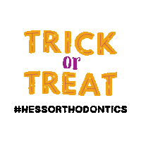 Trick Or Treat Halloween Sticker by Hessorthodontics