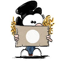 Cartoon Wählengehen Sticker