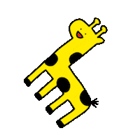 konomiracle kawaii crazy animal kirin Sticker