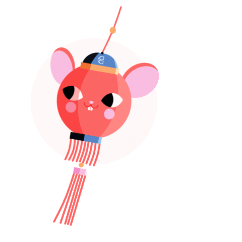 New Year Mouse Sticker by Culture Trip