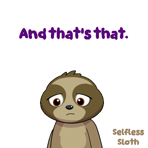 Sloth Sticker by VeeFriends
