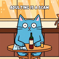 Blue Cat Mood GIF