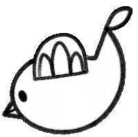 unmoisunprint bird chicken tweet oiseau Sticker
