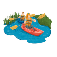 Fun Swimming Sticker by Berchida