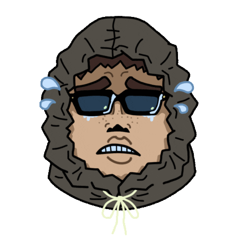 sad sob Sticker