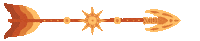 Yuji_rivera star sun arrow gold Sticker