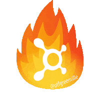 Fire Splat Sticker by OTF Greenville