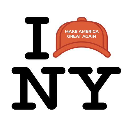 AwesomeTParty trump nyc new york city maga Sticker
