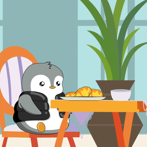 Hungry Lets Eat GIF by Pudgy Penguins