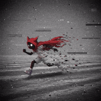 Glitch Running GIF by G*BOY