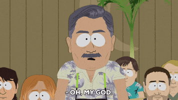 shocked hawaii GIF by South Park 