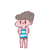 Excited Jump Sticker