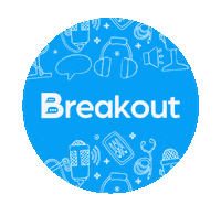 breakoutaudio social audio clubhouse networking Sticker