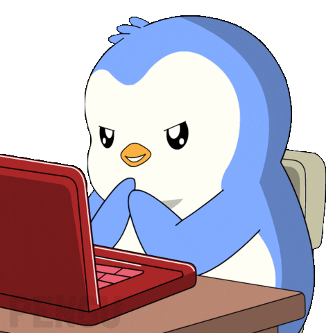 Work Plotting Sticker by Pudgy Penguins