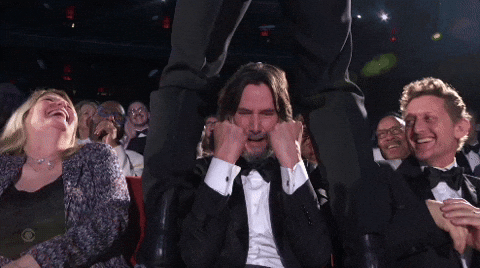 Keanu Reeves Just In Time GIF by Tony Awards