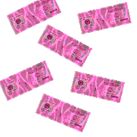 Pink Raining Sticker by prettylittlething