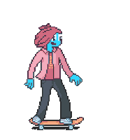 Pixel Rolling Sticker
