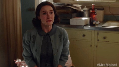 season 1 crying GIF by The Marvelous Mrs. Maisel