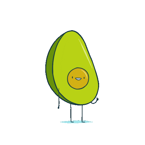 Happy Avocado Sticker