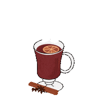 vaugraphics cup of tea hot tea hot drink steaming Sticker