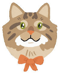 Cat Love Sticker by Sarah Capon