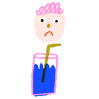 Sad Pink Sticker by kristen barnhart