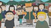crowd speech GIF by South Park 