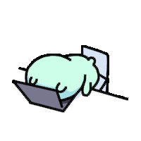 Tired Teddy Bear Sticker by luckycavity