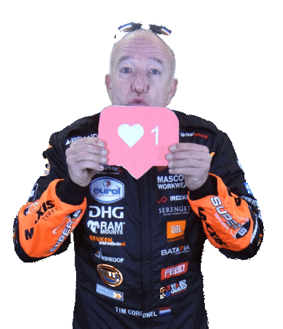 Happy Heart Sticker by Tim Coronel