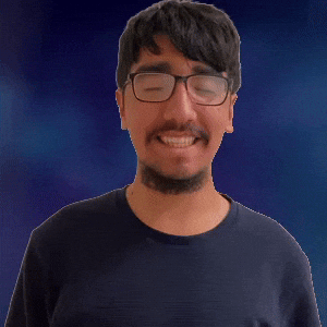 Closed eyes and tense