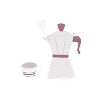Giups_ coffee morning cup caffe Sticker