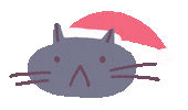 Merry Christmas Cat Sticker by Sara Maese