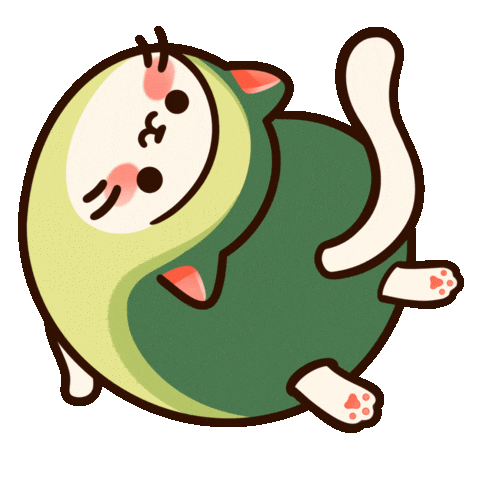 Avocatdo giphyupload cat fun avocado Sticker
