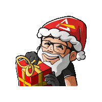 Christmas Santa Sticker by Prolights