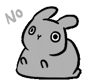 Bunny No Sticker by bunny_is_moving