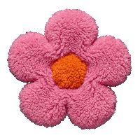 prettynotprettyband pink flower pretty orange Sticker
