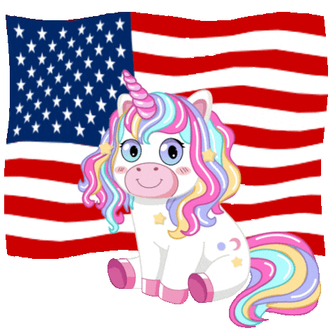 Rainbow Usa Sticker by JPedicini
