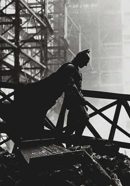black and white batman GIF