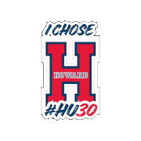 Hu30 Sticker by Howard University