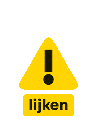 Let Op Sticker by kijkwijzeronline