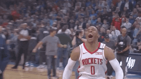 Excited Houston Rockets GIF by ESPN